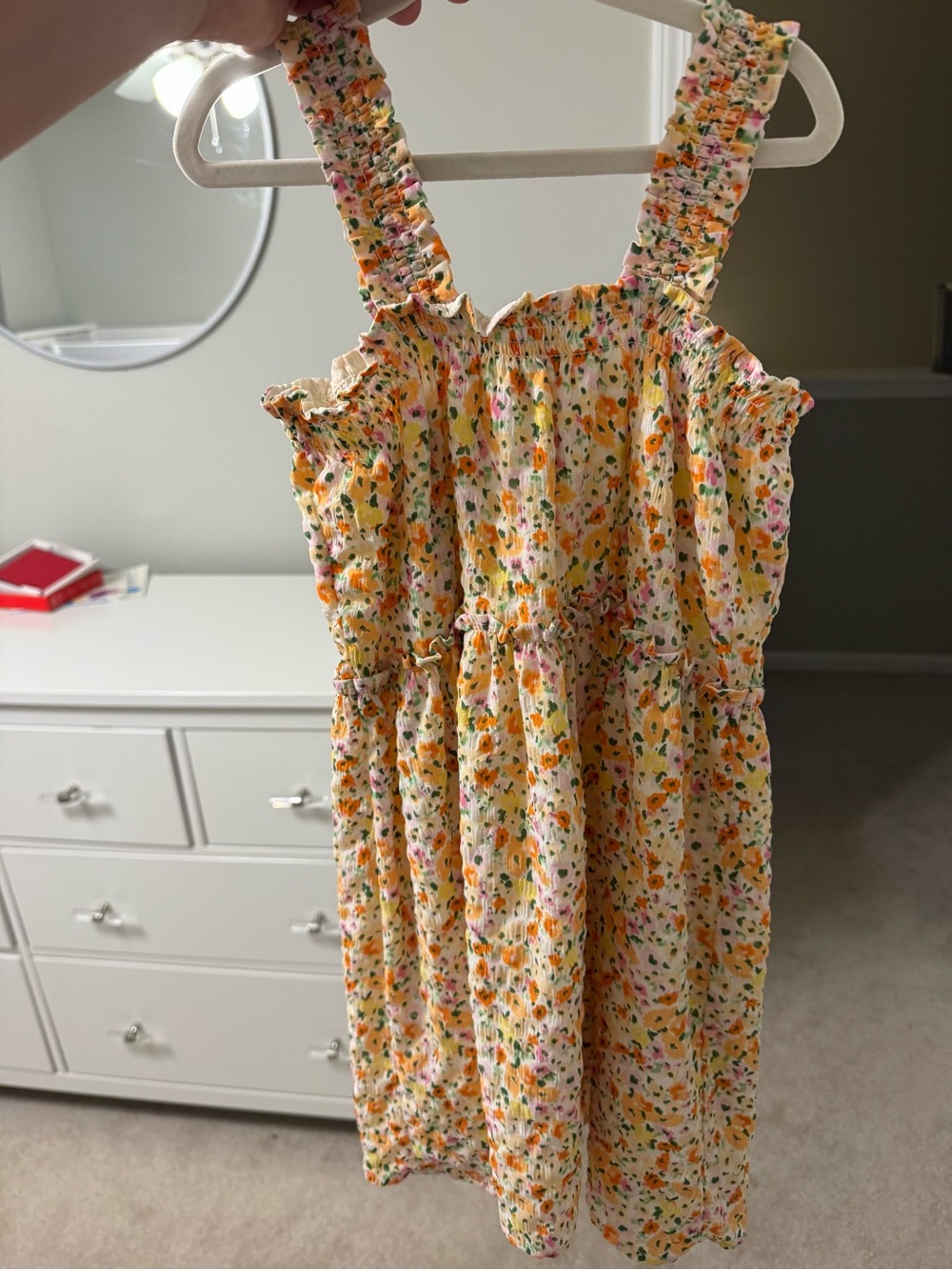 Smocked Floral Sundress - Yellow Floral - Kids